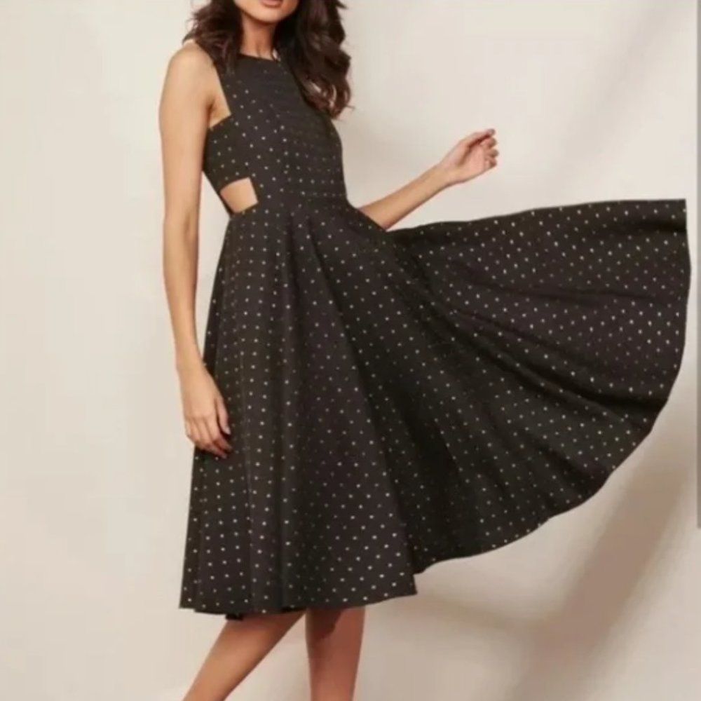Ted Baker Lysanda Cut Out Jacquard Dress